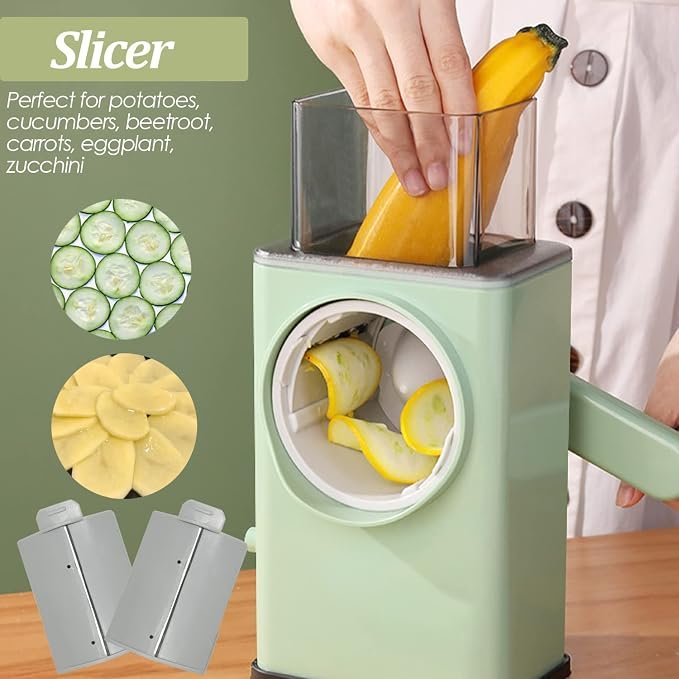 Mandoline Slicer Adjustable Vegetable Cutter Multi Purpose Kitchen Slicer for Fruits Vegetables Potato Cucumber Onion Carrot Food Preparation Tool
