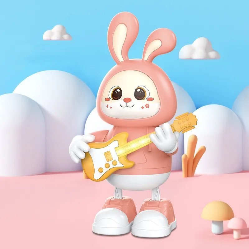 Rabbit Guitarist with Light & Music Toy