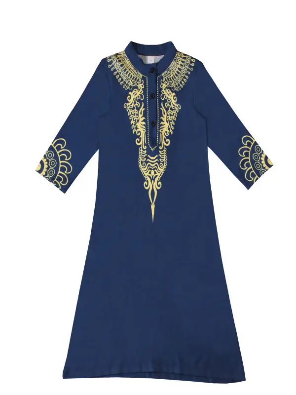 Boys' Foreign Trade Long-Sleeve Clothing with Floral Patterns and Small Stand Collar for Spring and Autumn, Children's Clothing Ins